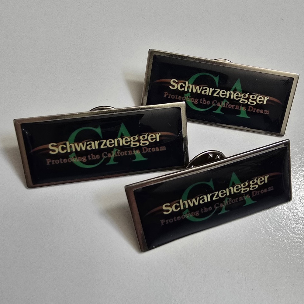 Lot Of 3 Schwarzenegger "Protecting the California Dream" Lapel Pin‎ Collectible